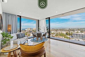 Appartement, plusieurs lits, cuisine, vue océan (Koralion 6D) | Intérieur