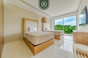 Apartment, Multiple Beds, Kitchen, Ocean View (Bolongo - 309) | 3 bedrooms, individually decorated, individually furnished, bed sheets