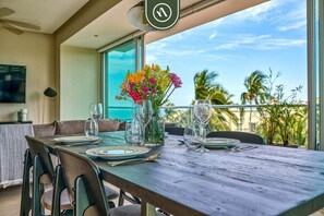 Apartment, Multiple Beds, Terrace, Ocean View (Península T1 3E) | Dining