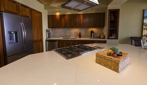 Apartment, Multiple Beds, Kitchen, Ocean View (707-Molino Agua) | Private kitchen | Coffee/tea maker, dining tables