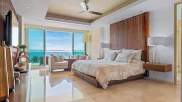 Appartement, plusieurs lits, baignoire à jets, vue océan (Shangri-La T5-7B) | 4 chambres, décoration personnalisée, ameublement personnalisé