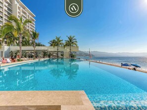 Pool - Luxury Oceanfront 3 BR Condo - Pools (Puerto Vallarta)