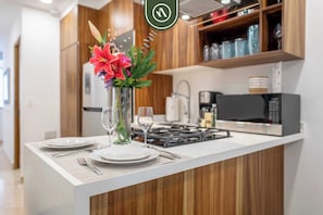 Apartment, 1 Queen Bed, Kitchen, Ocean View (Aquiles Serdan 374 03) | Private kitchen