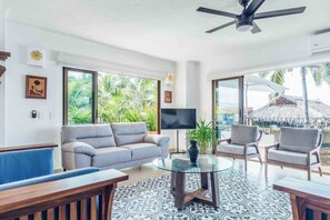 Apartment, Multiple Beds, Kitchen, Ocean View (214-VistadelSol) | Living area