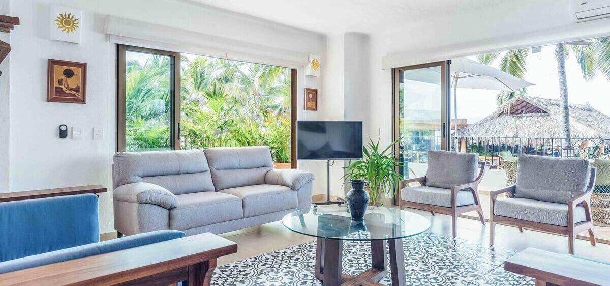 Apartment, Multiple Beds, Pool Access, Ocean View (214-VistadelSol) | Living area