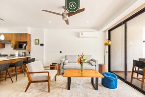 Living area - Amazing 2BR Condo in Romantic Zone - Rooftop Pool (Puerto Vallarta)