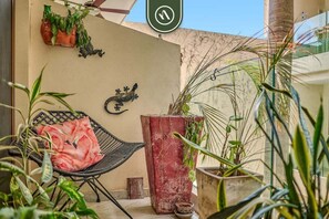 Condo, 1 Queen Bed, Pool Access, Ocean View (Nayri 205) | Terrace/patio