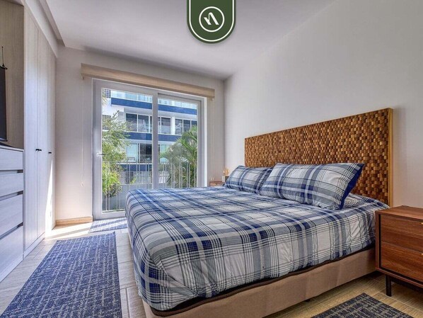 Apartment, 1 King Bed, Kitchen, Ocean View (Casa Las Palmas 102) | 1 bedroom, individually decorated, individually furnished, bed sheets - New 1 BR Condo - Oceanview Pool - 2 min to Beach (Bucerías)