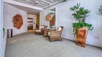 Departamento, 1 cama King size y sofá cama, cocina, vista al océano (Casa Las Palmas 102) | Interior