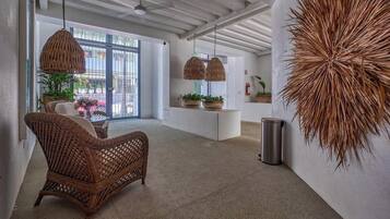 Departamento, 1 cama King size y sofá cama, cocina, vista al océano (Casa Las Palmas 102) | Interior