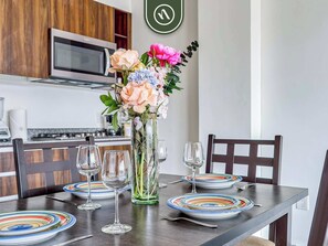 Apartment, 2 Queen Beds, Kitchen, Beach View (Puertarena J22) | Dining - 2BR Condo With Private Terrace - Near to the Beach (Nuevo Nayarit)