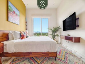Departamento, varias camas, cocina, vista a la playa (DToscana PH01 - Sienna) | 3 habitaciones, decoración personalizada y muebles diferentes 