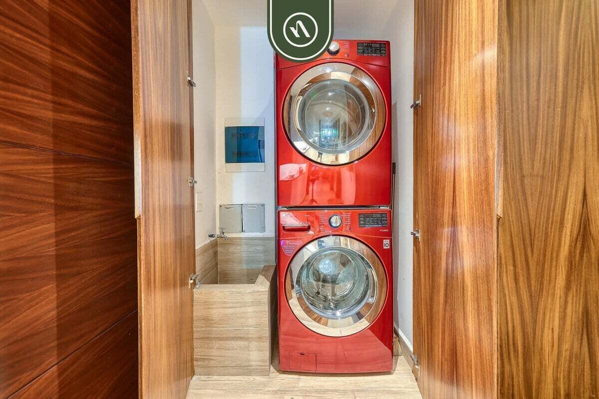 อพาร์ทเมนท์, หลายเตียง, ระเบียง, วิวทะเล (Lofts Delfines 1A) | บริการซักรีด