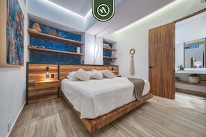Appartement, plusieurs lits, terrasse, vue océan (Lofts Delfines 1A) | 2 chambres, décoration personnalisée, ameublement personnalisé