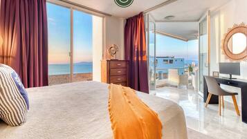 Departamento, varias camas, cocina, vista al océano (Las Peñas de Teresa 303) | 2 habitaciones, decoración personalizada y muebles diferentes