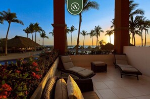 Studio, 1 King Bed, Patio, Partial Ocean View (Playa Royale Tower 1 1133) | View from room - Amazing Studio With Terrace Overlooking the Ocean (Nuevo Nayarit)