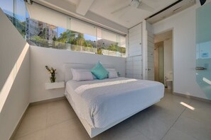 아파트, 침대(여러 개), 주방, 바다 전망 (Orchid Mezzanine A) | 2 개의 침실, 각각 다른 스타일의 인테리어, 각각 다르게 가구 비치, 침대 시트
