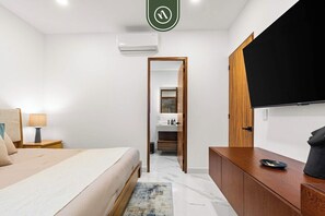 Condo, 1 King Bed with Sofa bed, Pool Access, Ocean View (Luz 203) | 1 bedroom, individually decorated, individually furnished, bed sheets - New 1 BR Condo - Rooftop Pool - Romantic Zone (Puerto Vallarta)