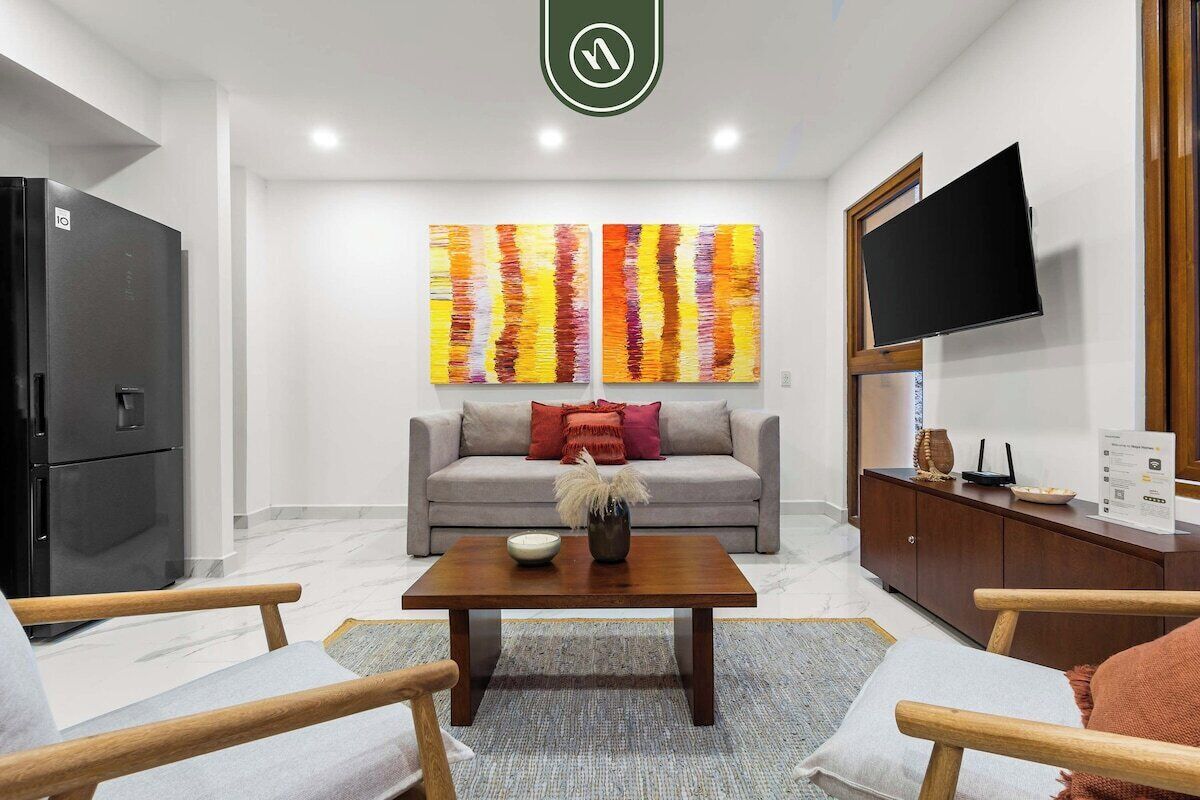 Condo, 1 King Bed with Sofa bed, Pool Access, Ocean View (Luz 203) | Living area