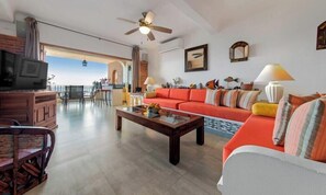 Condo, Multiple Beds, Balcony, Ocean View (603 Plaza Mar) | Living area | 42-inch flat-screen TV with digital channels
