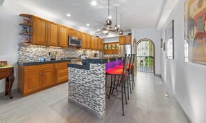 Condo, Multiple Beds, Balcony, Ocean View (603 Plaza Mar) | Private kitchen | Coffee/tea maker, dining tables