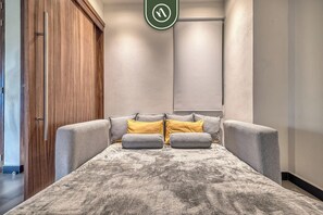 Appartement, 1 kingsize bed met slaapbank, keuken, uitzicht op het strand (V Golf 204) | 2 slaapkamers, individueel gedecoreerd, individueel gemeubileerd