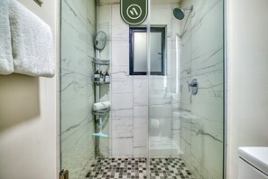 Apartment, Multiple Beds, Balcony, Ocean View (Serenity 301) | Bathroom | Towels - 2 BR Condo in Romantic Zone - Pool - Terrace (Puerto Vallarta)