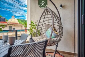 Apartment, Multiple Beds, Balcony, Ocean View (Serenity 301) | Outdoor dining - 2 BR Condo in Romantic Zone - Pool - Terrace (Puerto Vallarta)