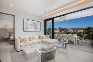 Condo, Multiple Beds, Kitchen, Beach View (UDARA Udara 4K) | Living area | 42-inch flat-screen TV with digital channels - Udara Udara 4K (Bucerías)