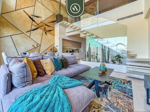 Apartment, Multiple Beds, Kitchen, Ocean View (Soho PV PH1104 Casa del Cielo) | Living area | 42-inch flat-screen TV with digital channels