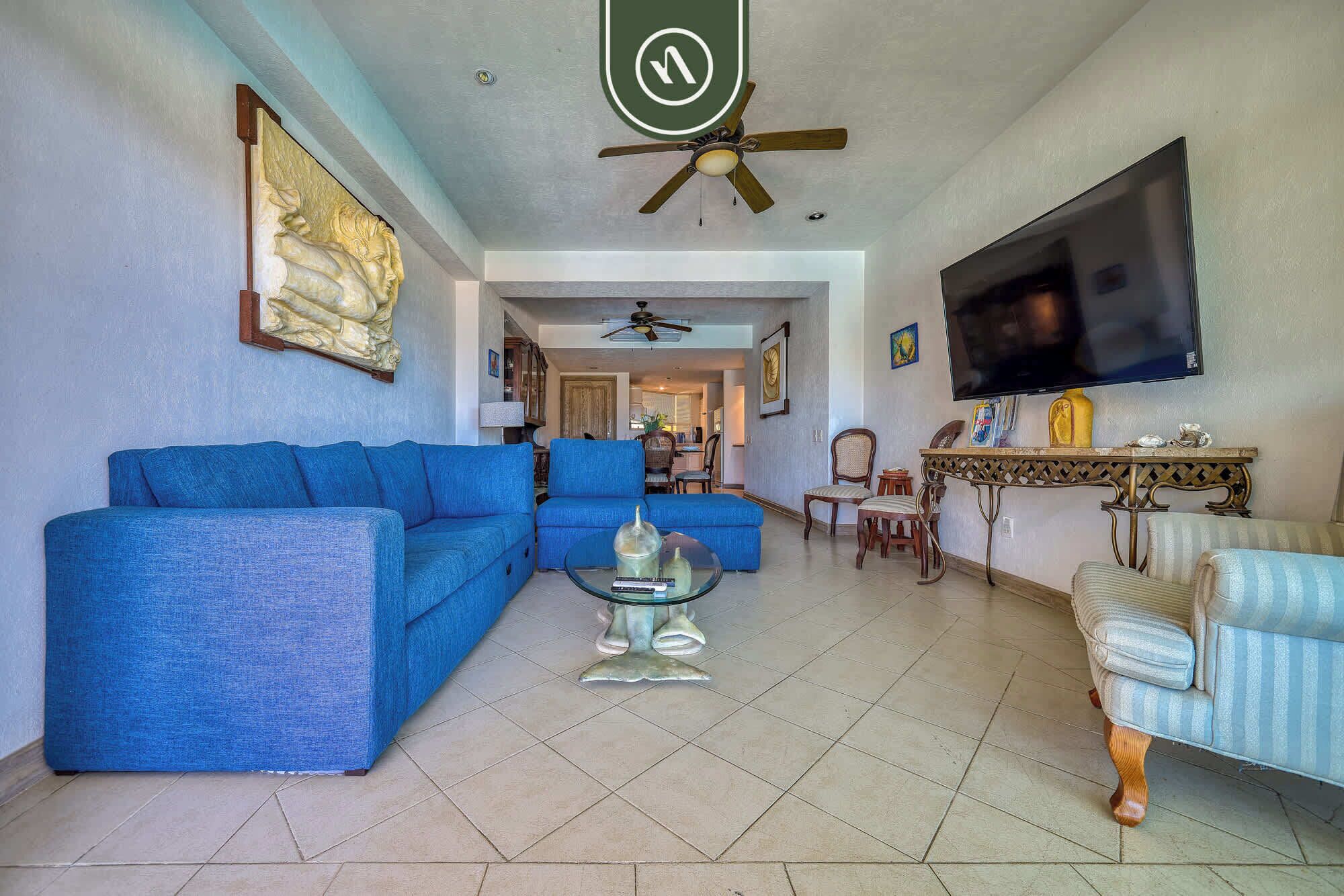 Apartment, Multiple Beds, Kitchen, Ocean View (Bay View Grand F301) | Living area | 42-inch flat-screen TV with digital channels