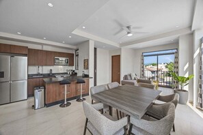 Condo, Multiple Beds, Balcony (Galeritas 5) | Private kitchen | Dining tables - Galeritas 5 (Puerto Vallarta)