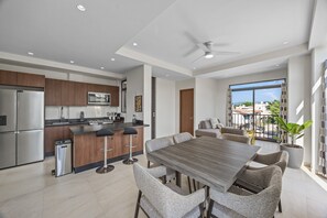 Condo, Multiple Beds, Balcony (Galeritas 5) | Private kitchen