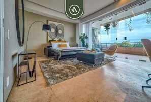 Apartment, 1 King-Bett und Schlafsofa, Balkon, Meerblick (SoHo PV 806) | Innenbereich