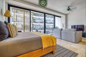 Estúdio, 1 cama King, cozinha, vista para a cidade (Nomada 5D) | 1 quarto, individualmente decorados, individualmente mobiliados