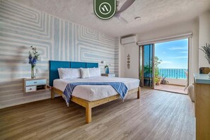 Lägenhet - flera sängar - tillgång till pool - havsutsikt (Vista del Sol 811) | 2 sovrum, individuell inredning, unika möbler och sängkläder