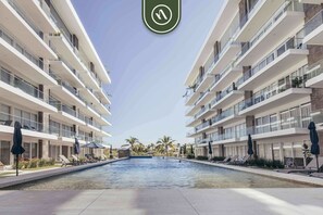 Pool - New 2 BR Condo One Street From Beach - Pool - Gym (Nuevo Nayarit)