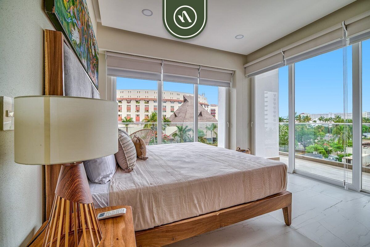 Departamento, varias camas, balcón, vista a la playa (Quinta San Miguel 404 T3) | 2 habitaciones, decoración personalizada y muebles diferentes 