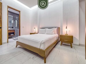 Apartment, 1 Queen-Bett, Whirlpool, Meerblick (Madero 320 B103) | 1 Schlafzimmer, individuell dekoriert, individuell eingerichtet
