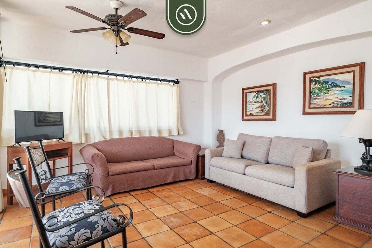Apartment, Multiple Beds, Balcony, Ocean View (One Beach Street 104 A) | Living area