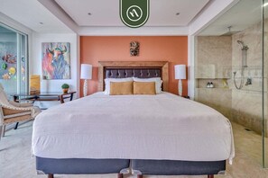 Apartment, Multiple Beds, Kitchen, Ocean View (Dterrace 102) | Bathroom | Towels