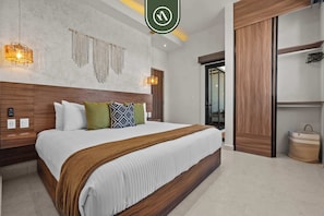 Leilighet, flere senger, kjøkken, havutsikt (Casa Galeana 202) | 2 soverom, individuelt dekorert, individuelt innredet og sengetøy