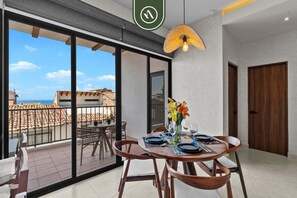 Apartment, Multiple Beds, Terrace, Ocean View (Casa Galeana 202) | 2 bedrooms, individually decorated, individually furnished, bed sheets - Luxury 2 BR - Downtown - Pool - Sunset in Terrace (Puerto Vallarta)