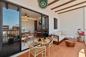 Apartment, Multiple Beds, Terrace, Ocean View (Casa Galeana 202) | Outdoor dining