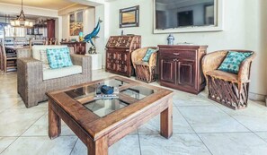 Apartment, Multiple Beds, Kitchen, Ocean View (805-VistadelSol) | Living area - Ocean View 2Br Condo-balcony-beach-pool - 805 (Puerto Vallarta)