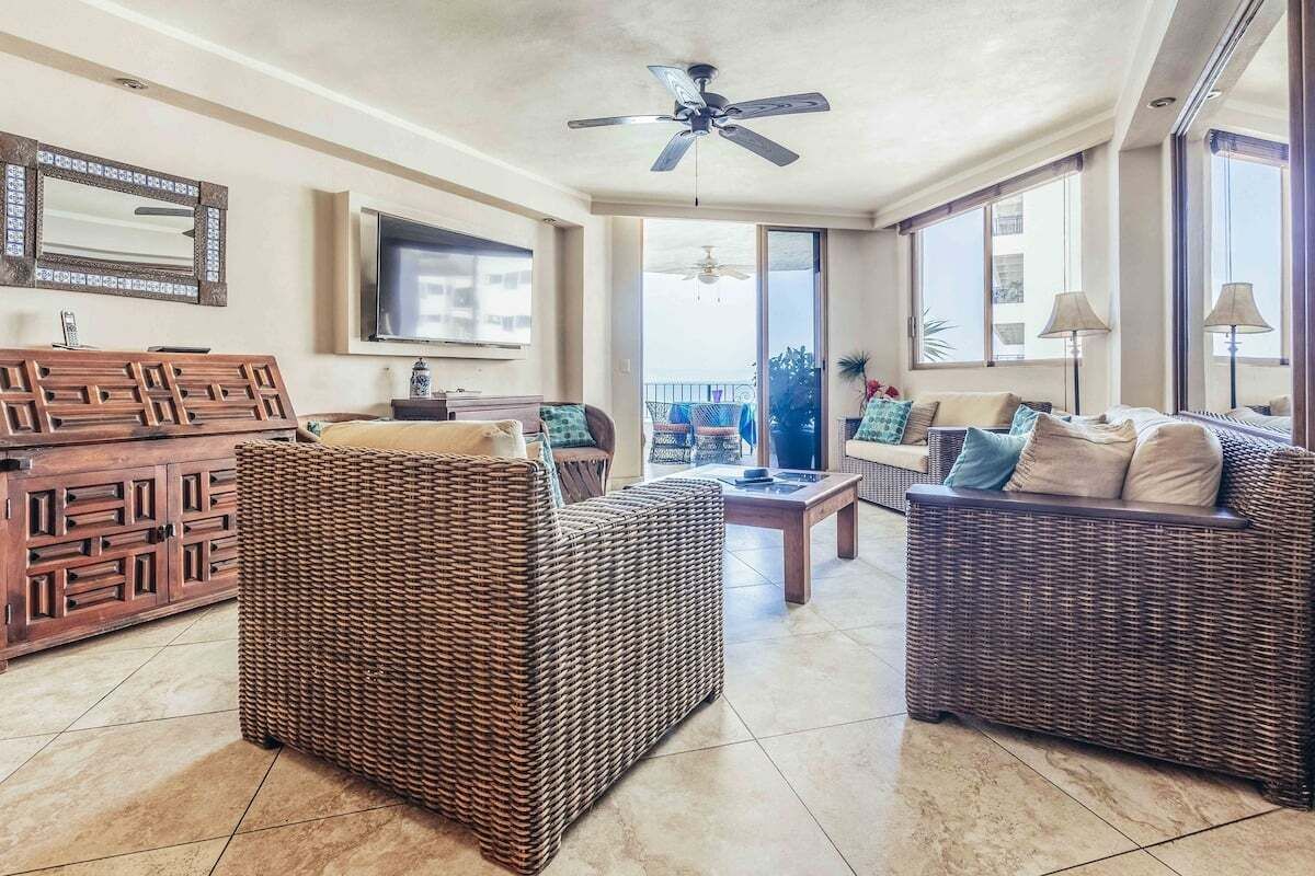 Apartment, Multiple Beds, Kitchen, Ocean View (805-VistadelSol) | Living area