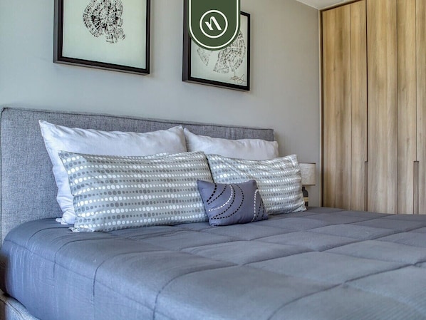 Departamento, varias camas, acceso a la alberca, vista al océano (Maritima Golf 5U) | 3 habitaciones, decoración personalizada y muebles diferentes 