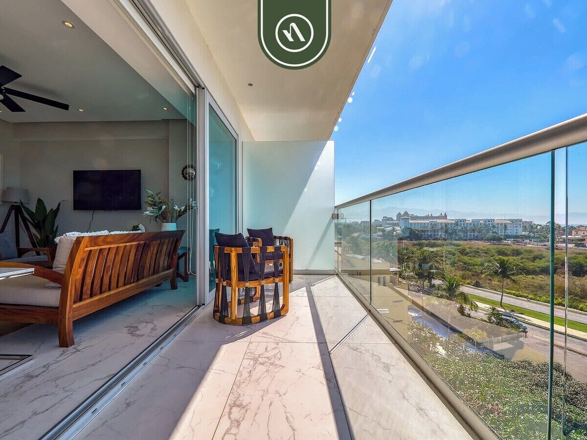 Departamento, varias camas, acceso a la alberca, vista al océano (Maritima Golf 5U) | Vista desde la habitación