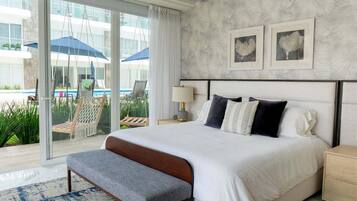 2 bedrooms, individually decorated, individually furnished, bed sheets