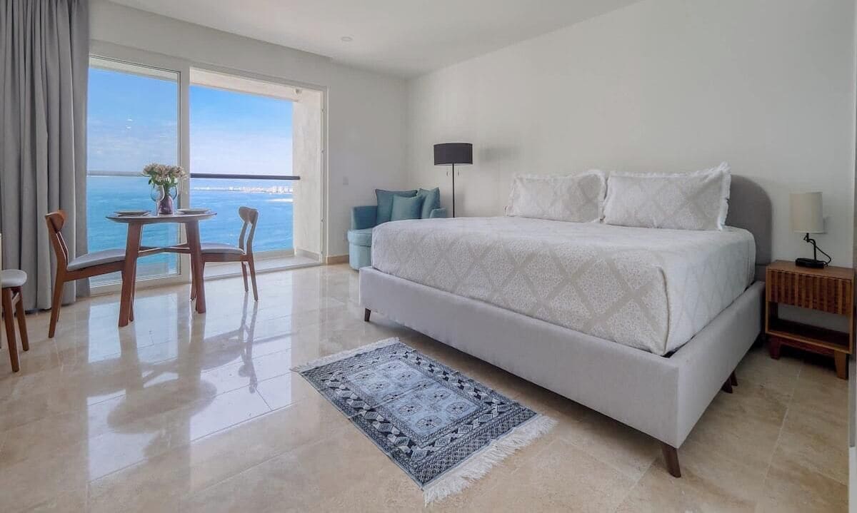 Kondominium, 1 Tempat Tidur King, balkon, pemandangan samudra (Harbor 171 Torre Norte 1311) | 1 kamar tidur dan didekorasi berbeda-beda